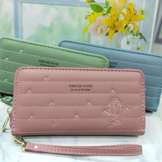 KP8 DOMPET PANJANG WANITA DOMPET RESLETING WANITA DOMPET FOREVER YOUNG DOMPET TIPIS WANITA