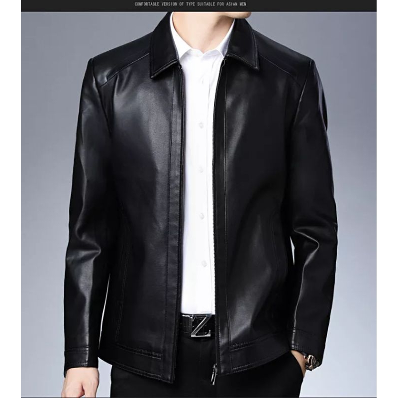 ERJEKA LEATHER - Jaket kulit formal pria asli domba luxury