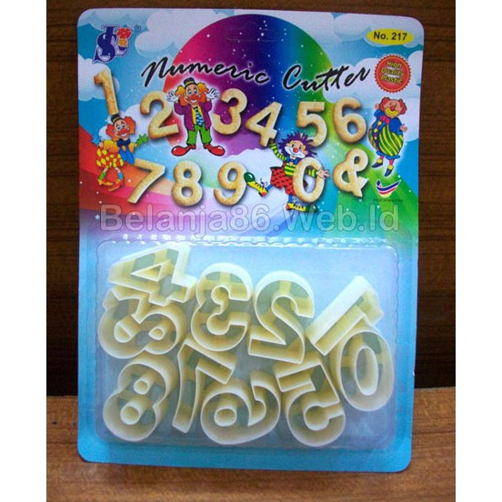 

Sinlian no217 Angka Numeric Biscuit Cutter