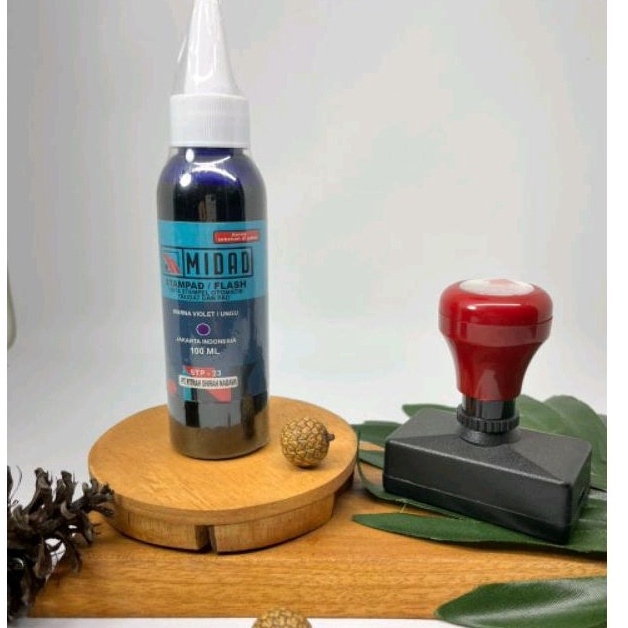 

Tinta Stempel Flash Otomatis Pad Trodat 1ml warna ungu violet Midad