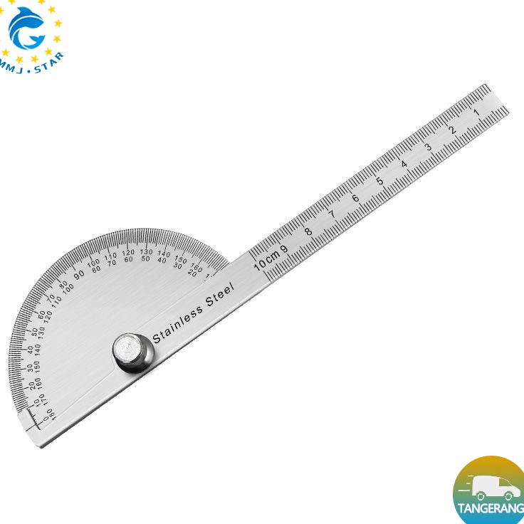 

Terbatas 18 StainlessProtractorDegree ProtractorRoundhead Measuring RulerAlat Ukur SudutProtractor Penggaris