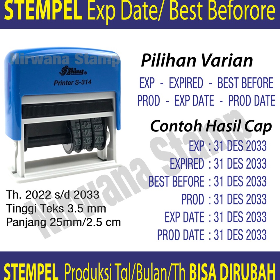 

Stempel Tanggal Produk Expired Kadaluwarsa Exp Date Best Before