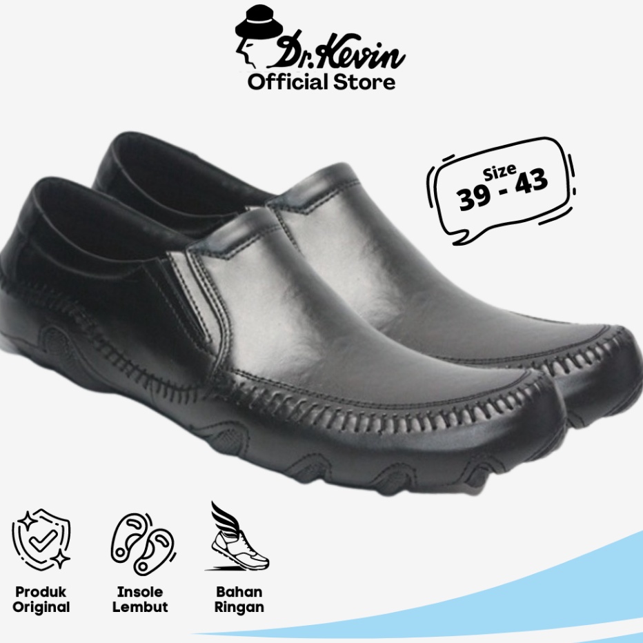 TERMURAH Dr Kevin Sepatu Formal Pria Kulit Asli 83429