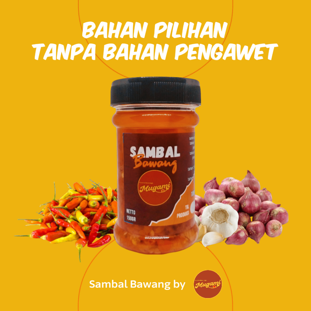 

Sambal Bawang by Mugami 150gr Lazis Lada Yummy