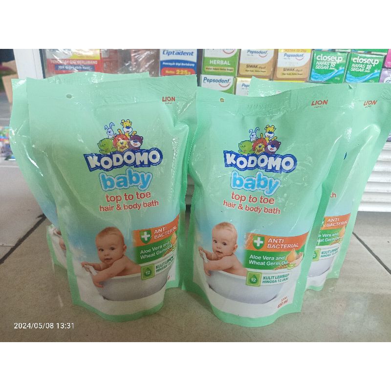 Kodomo Top To Toe wash reffil 450ml | kodomo bodywash & shampoo bayi 450ml