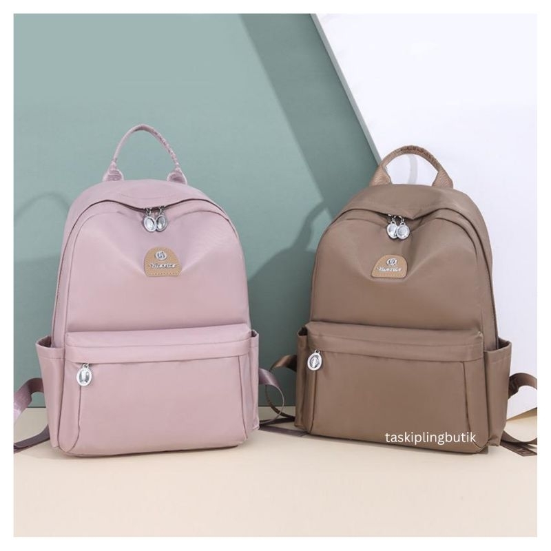 YUESITE TAS RANSEL SEKOLAH TAS PUNGGUNG BACKPACK BASIC ANTI AIR RANSEL BUSA