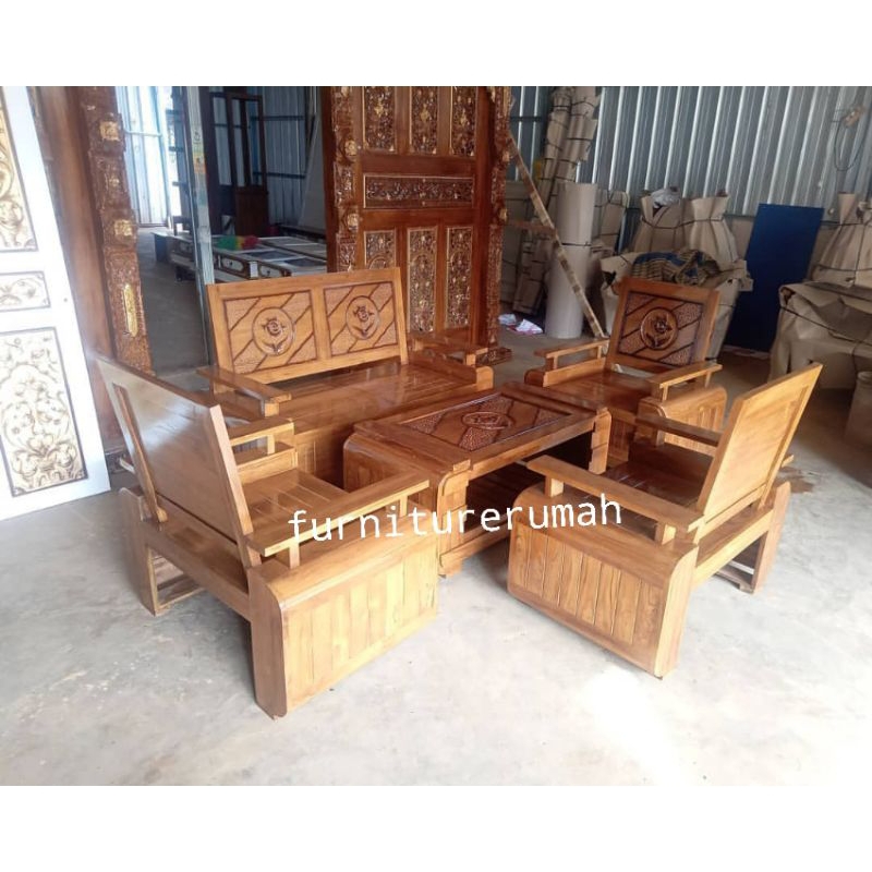 kursi ruang tamu kayu jati minimalis termurah, kursi tamu kayu jati Jepara, kursi tamu minimalis