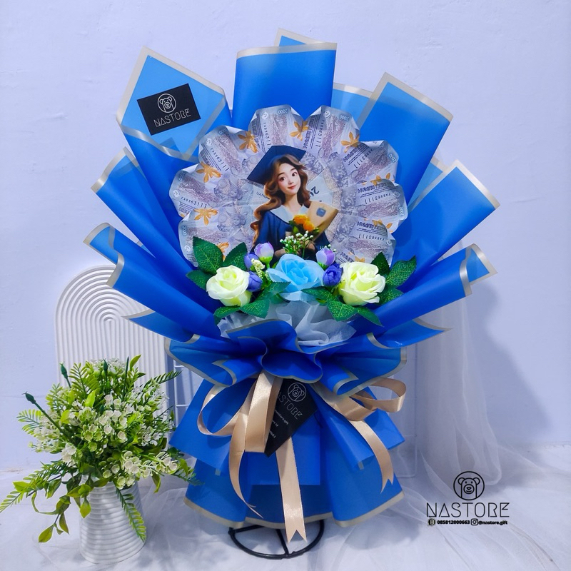 BUKET TOPER WISUDA UANG MAINAN