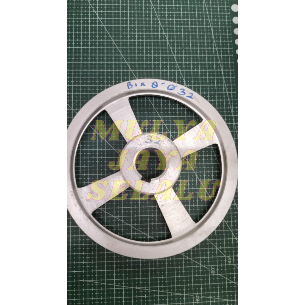 PULLEY B 1 X 8 INCHI X AS 1 INCHI ( 25,4MM ) AS 10MM AS 12MM AS14MM AS 16MM AS 18MM AS 20MM AS 22MM 