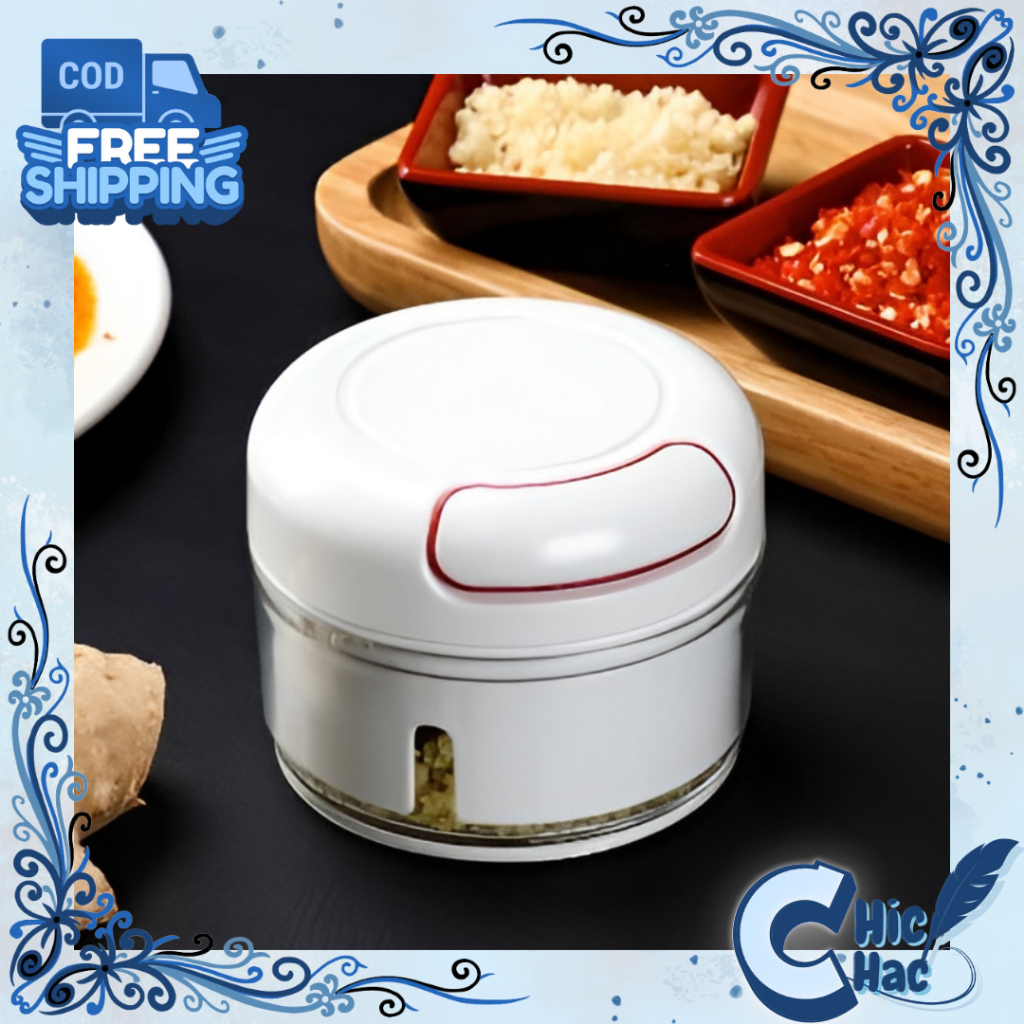Mini Coper Manual Blender Mini Tarik Serbaguna Pencacah Pemotong Bawang Cabai Praktis