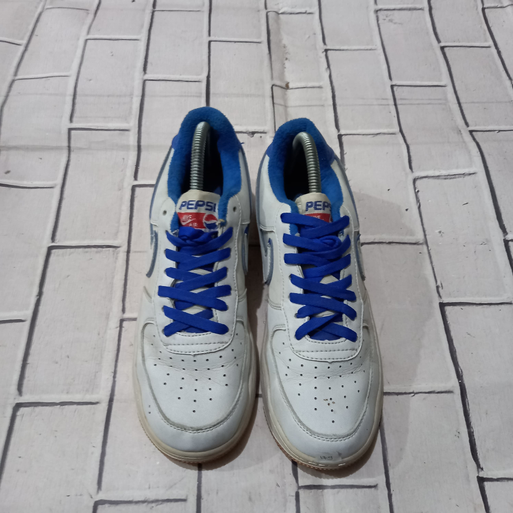 Sepatu Nike Air Force 1 X Pepsi White Blue size 40