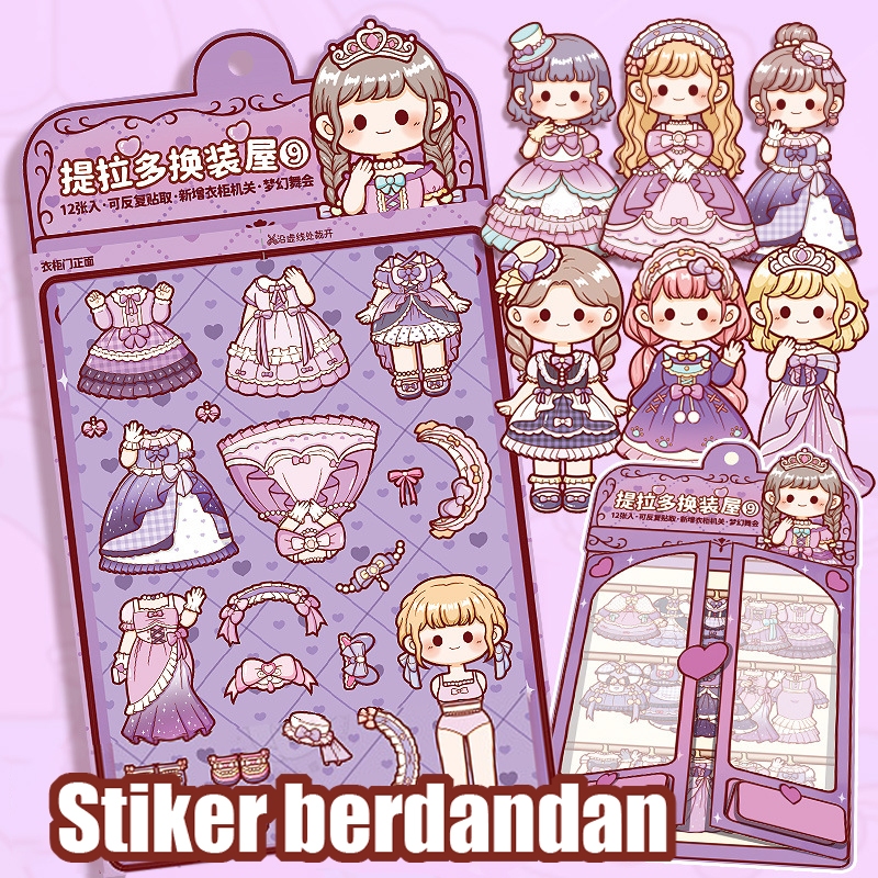 

TLD DIY handmade stiker Berganti pakaian Mainan edukasi Mainan kreatif