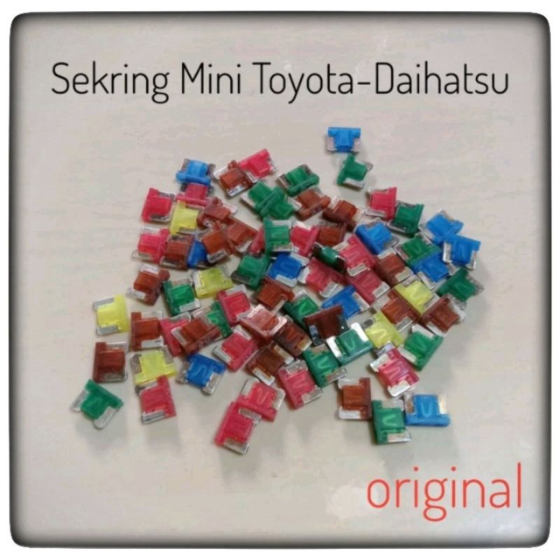 Sekring Mobil Sekring Tancap Kecil Sekring Mobil Model Buntung Sekring Tancap Kecil Original