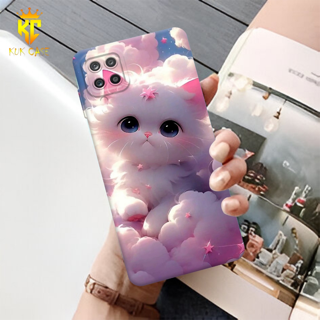 Case Motif SAMSUNG A12 Aesthetic Bahan Softcase silicon Lentur - Skin /  Casing Handpone