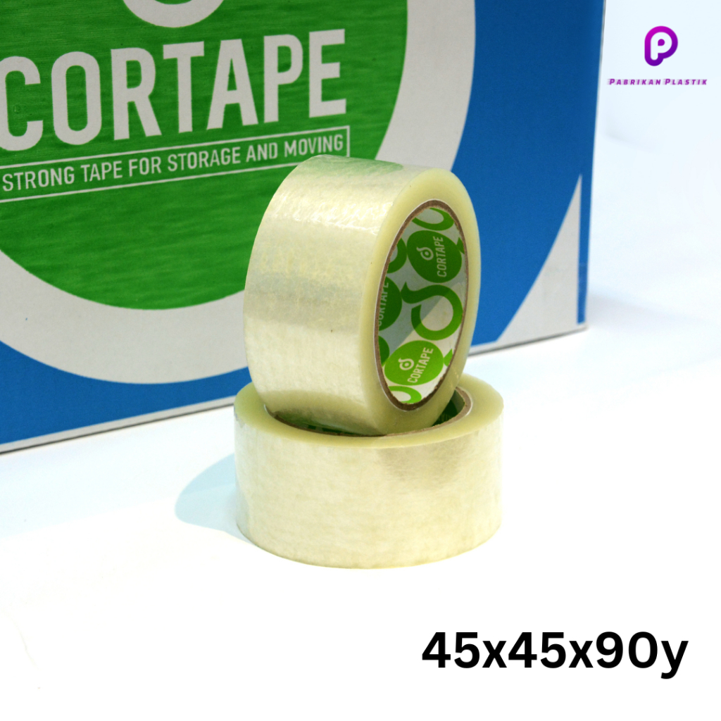 

Lakban 45mm x 90yard CORTAPE Plakban Isolasi OPP Tape PREMIUM TERMURAH