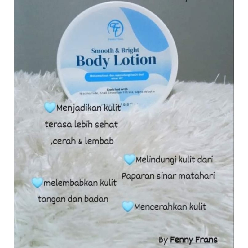 Body Lotion Smooth Bright  BPOM by fenny Frans Ex Hb Fass