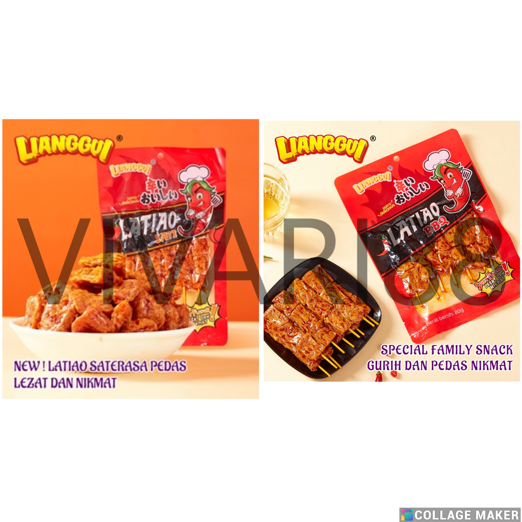 

Lianggui Latiao Sate 80g Lianggui latiao BBQ / Latiao Pedas Spicy latiao