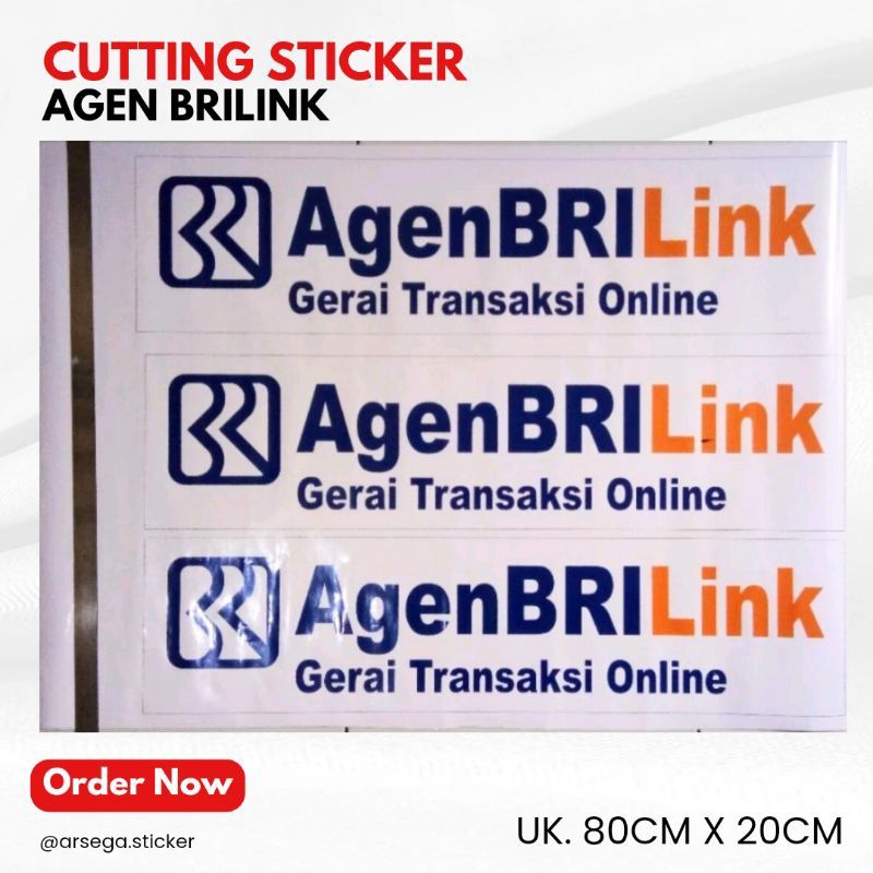 

ARSEGA STICKER - Cutting Sticker Agen Brilink Variasi Ukuran 80cm x 20cm