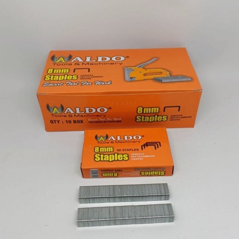 

[PACK] STAPLES ALDO 8 MM PACK ISI 1000 PCS / STAPLES ALDO 8MM / ISI GUN TACKER 8 MM