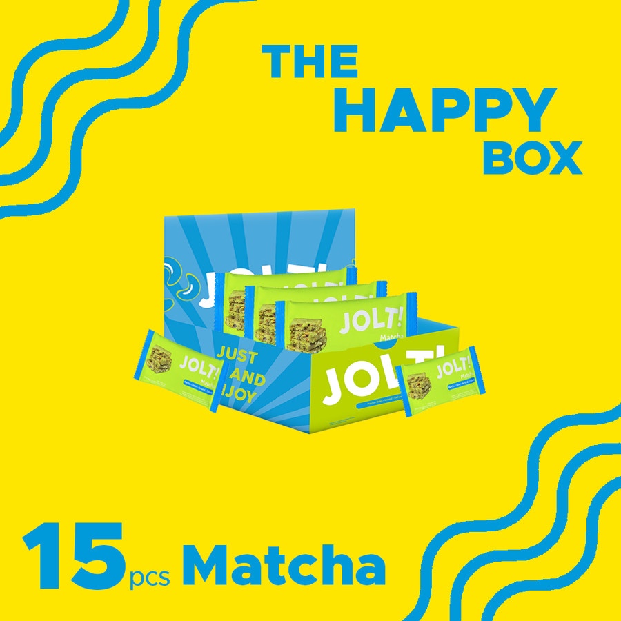 

JOLT! Protein Bar - The Happy Box [Matcha] - Box isi 15pcs