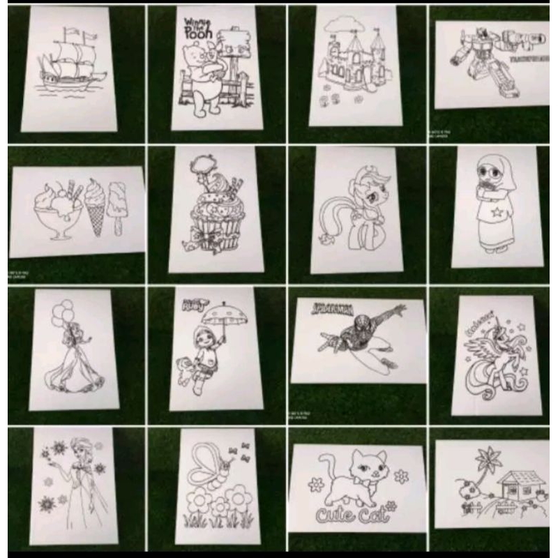 

sterofoam gambar mewarnai anak anak