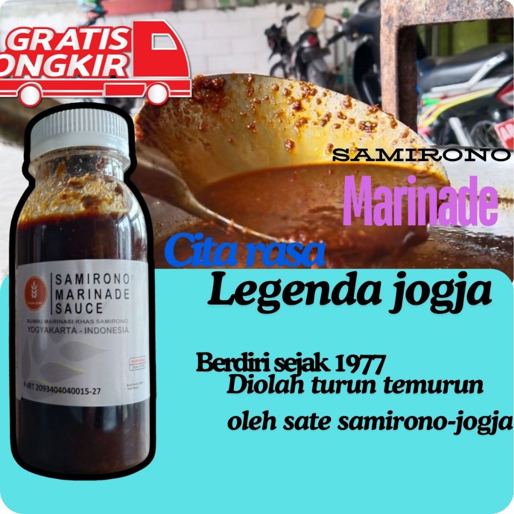 

Rahasia Bumbu Bakar/Panggang/Guling/SAte Warisan Khas Legenda Jogja Vitaria Food - Samirono 100ml