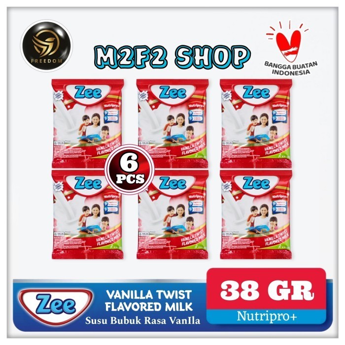 

Susu Zee Vanilla Twist Flavored Milk | Vanila Sachet - 38 gr (Kemasan 6 Pcs)