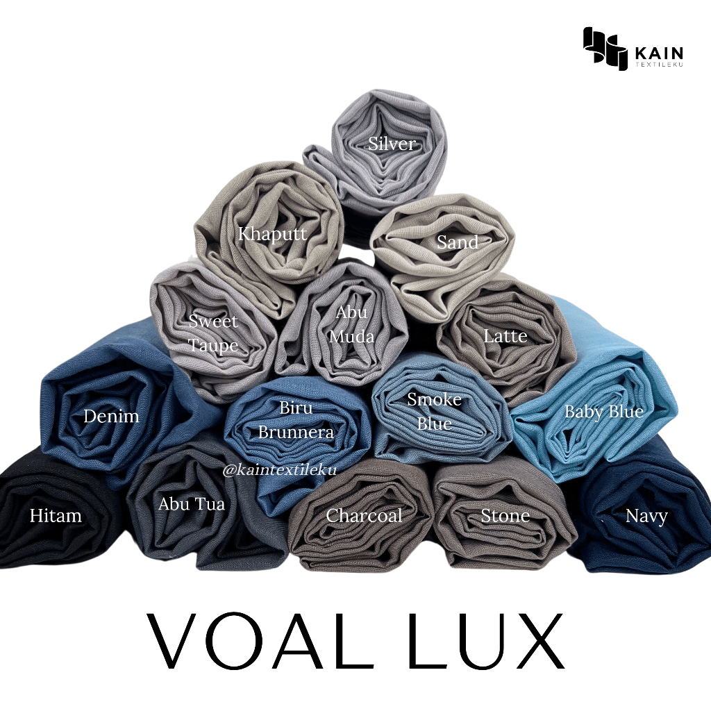 Bahan Kain Kerudung Voal Lux per 1,15 meter
