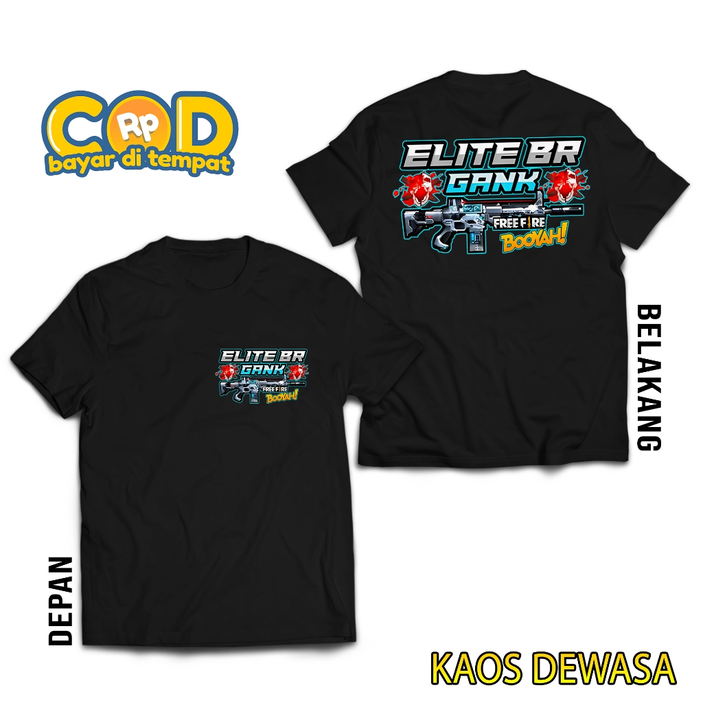 Hosin Shop - Baju FF - Baju Free Fire - Elite CEES BR Scar Titan - Versi ScarTitan - Baju Distro - B
