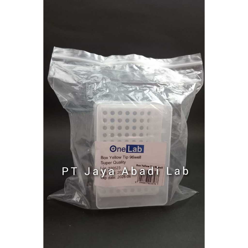 Onemed box boks yellow tips tip kuning micropipette mikropipet 20-200 mikrolit
