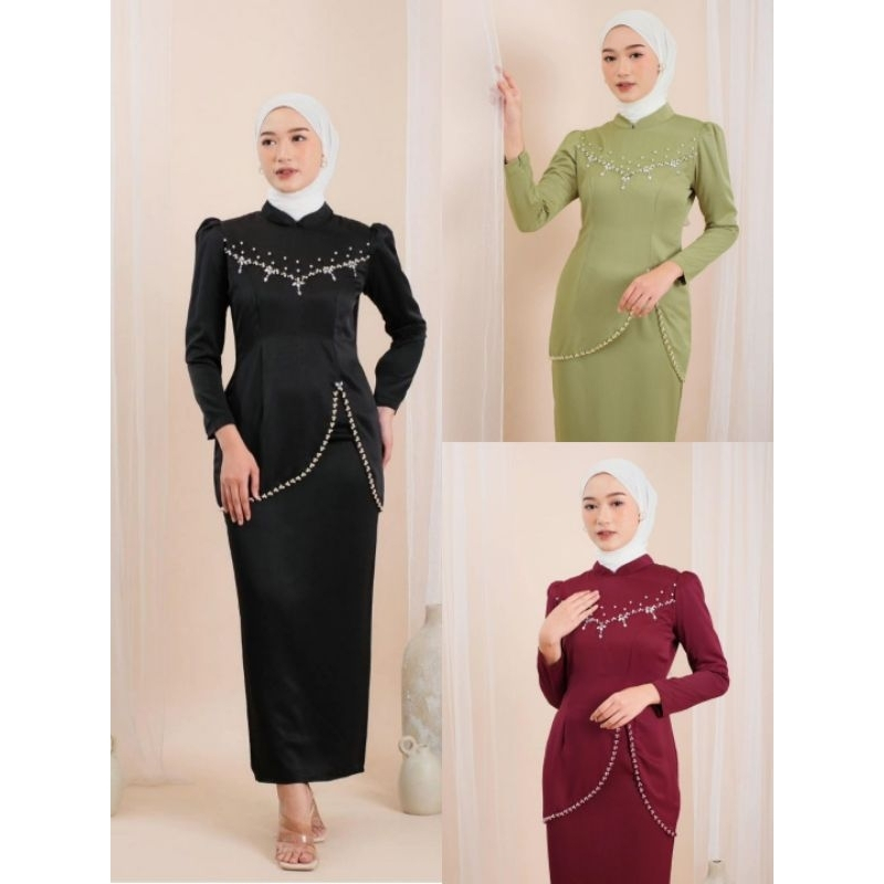 CF | Oneset Felicya baju kurung//Baju malaysia//Setelan wanita//Set wanita terbaru//Baju kondangan//