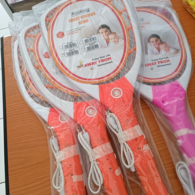 RAKET NYAMUK ATOM ECOKING