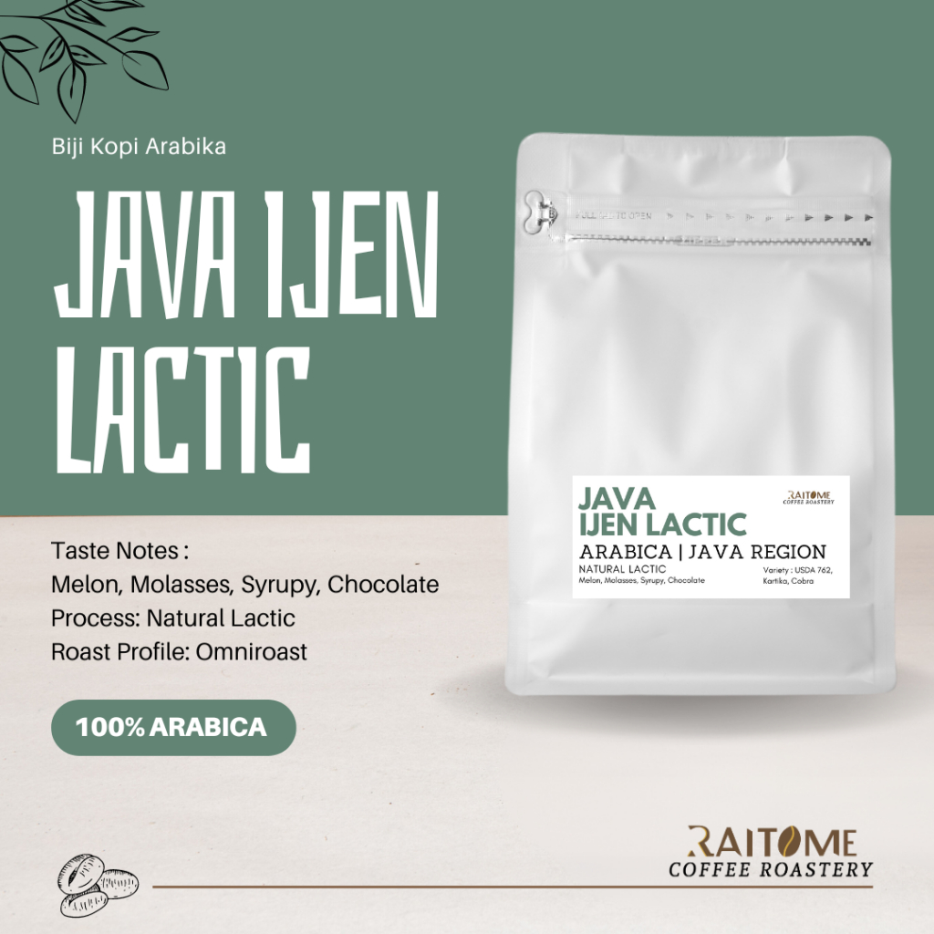 

Biji Kopi Arabica Ijen Lactic Natural Lactic 200 / 500 / 1000 gram