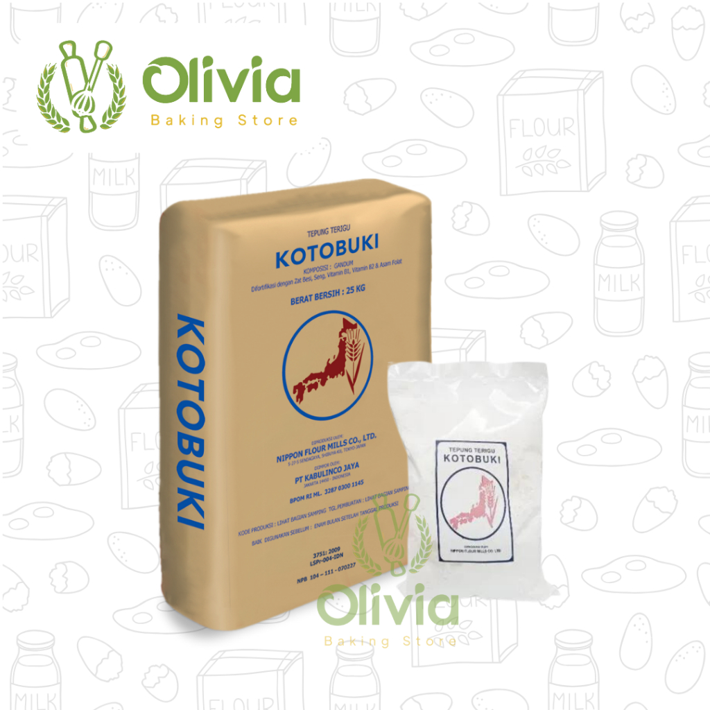 

Nippon Kotobuki Wheat Flour Tepung Terigu Protein Rendah Kotobuki 1kg
