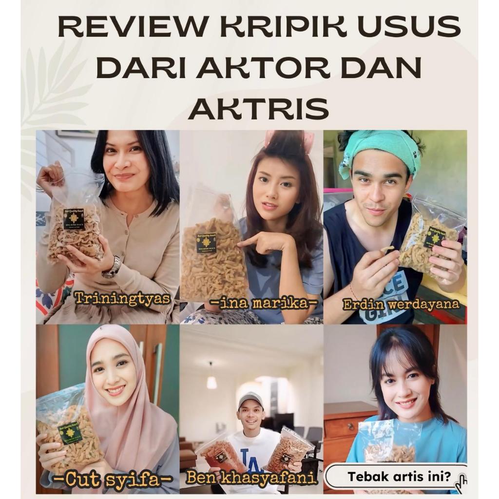 

wiw PROMO!!! KERIPIK USUS PEDAS DAUN JERUK 500GR