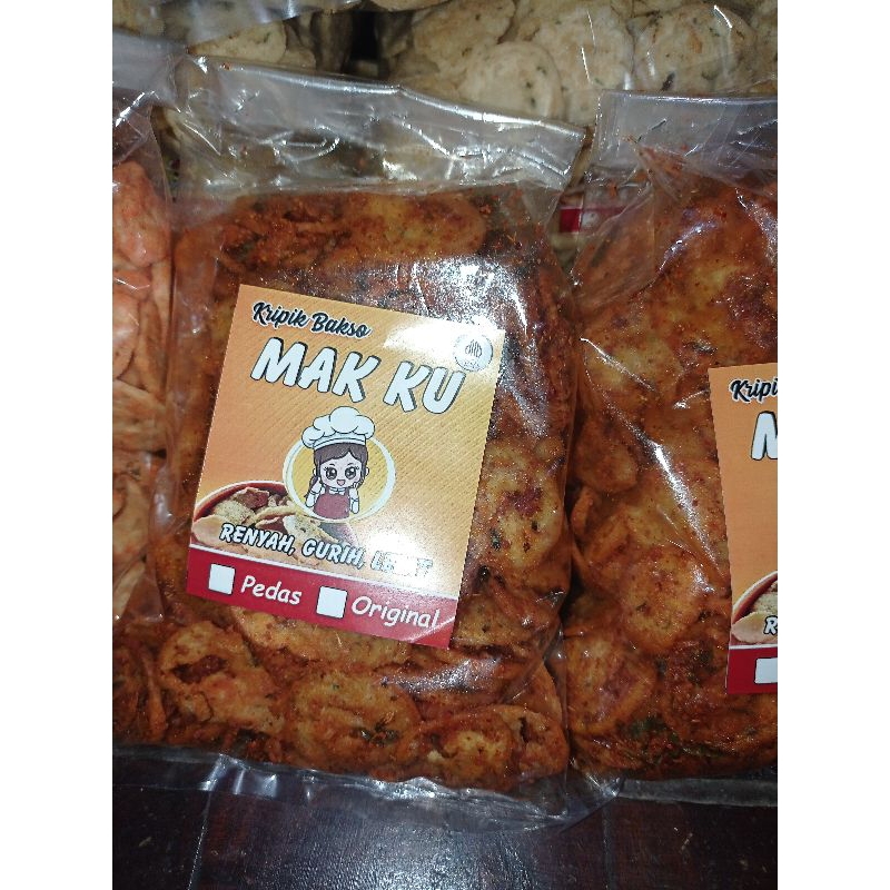 

keripik bakso pedas daun jeruk