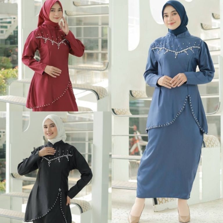 ART D72J FREE HIJAB setelan baju kurung Felicia baju kurung Malaysia Melayu terbaru baju kondangan k