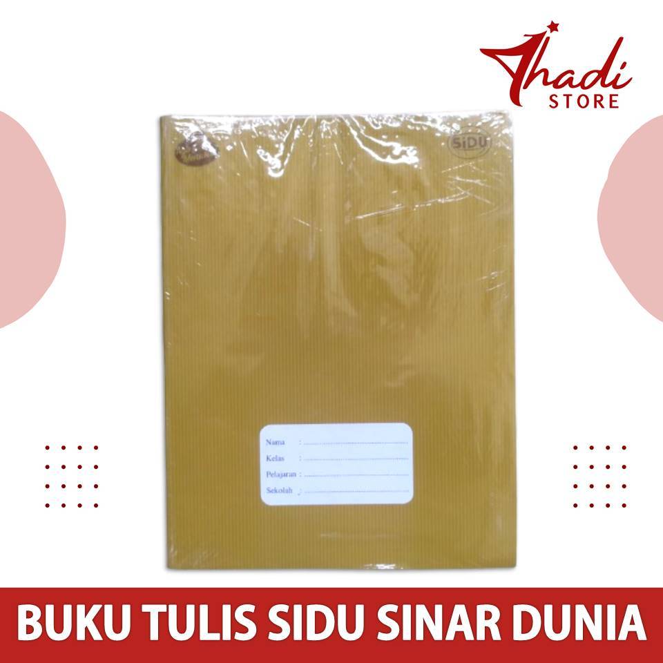 

Buku Tulis SIDU Isi 40 & 60 Lembar Buku SINAR DUNIA Buku Sekolah