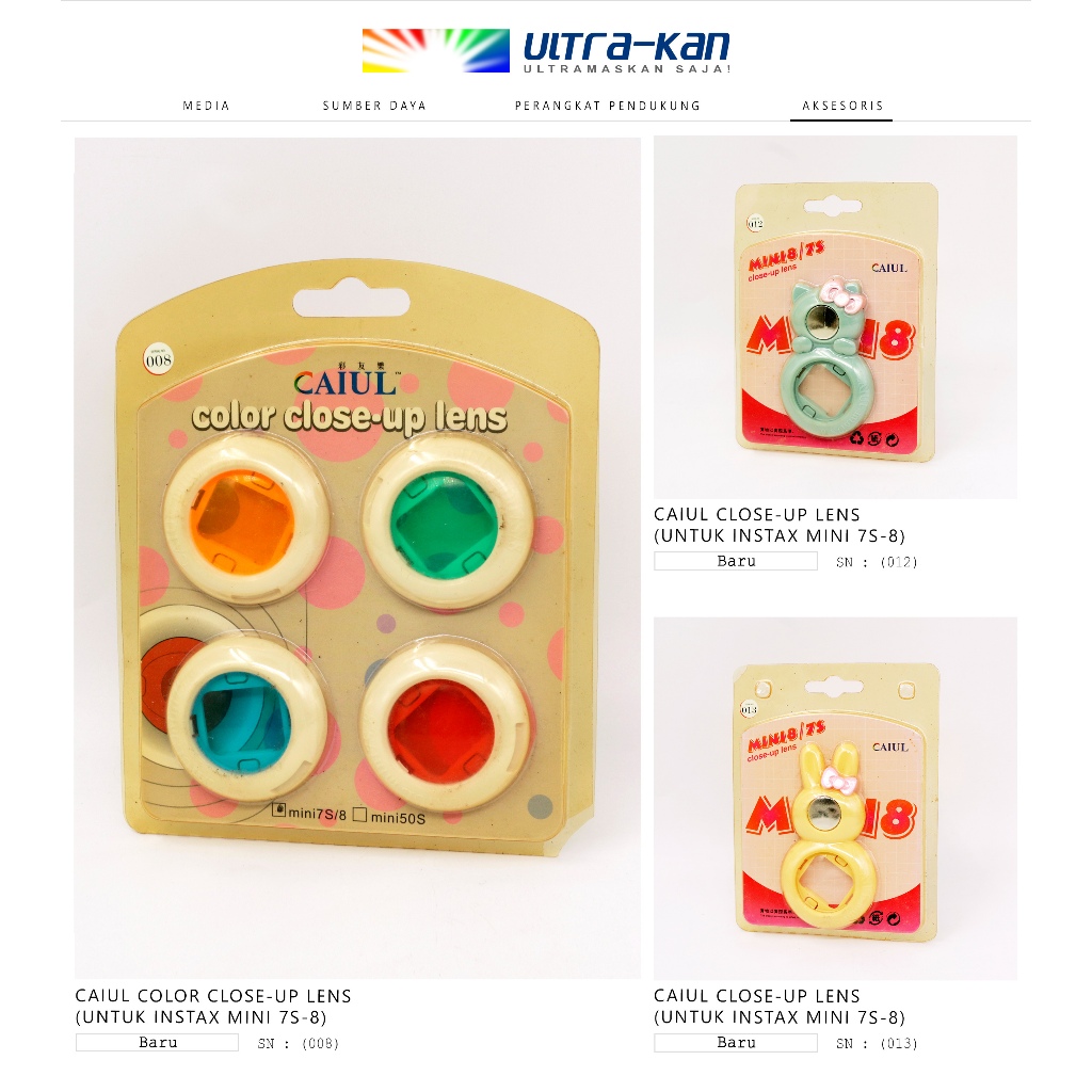 Instax Variasi Close-up Lens untuk FUJIFILM instax mini 7s-8 - Aksesoris Lensa Kamera Polaroid Insta