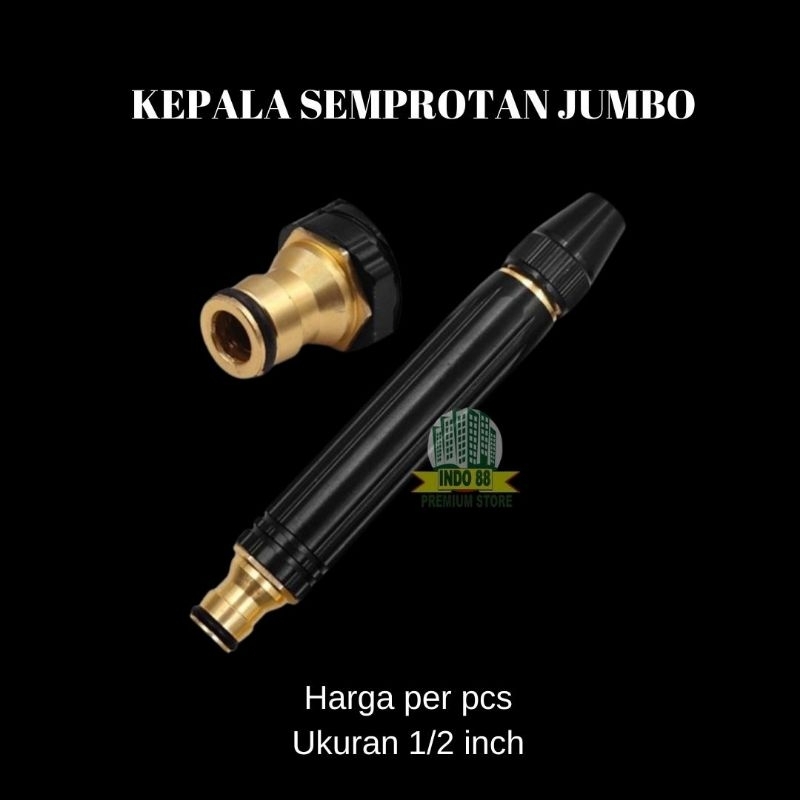 KEPALA SEMPROTAN AIR JUMBO KUNINGAN LISTRIK ALAT BUAT CUCI MOBIL MOTOR KENDARAAN SEMPROTAN PISTOL