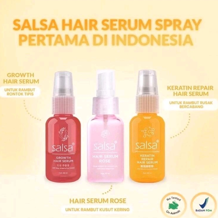 SALSA Hair Serum Vitamin Rambut Spray - Hair Serum Salsa - Vitamin Rambut - Pewangi Rambut - Hair Se