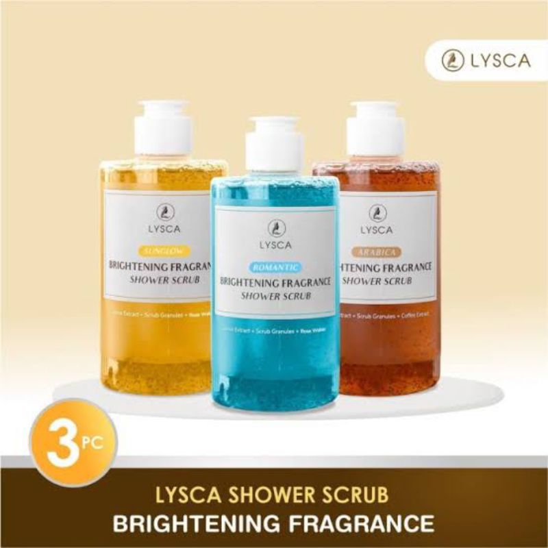 Sabun Mandi. Sabun Mandi Cair. Shower Scrub. Lysca Brightening Fragrance Shower Scrub