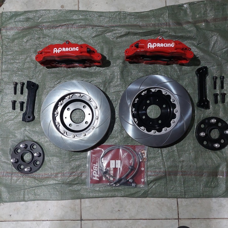 AP RACING BIG BRAKE KIT REM DICS MOBIL JAZZ GK5 4POTT MERAH