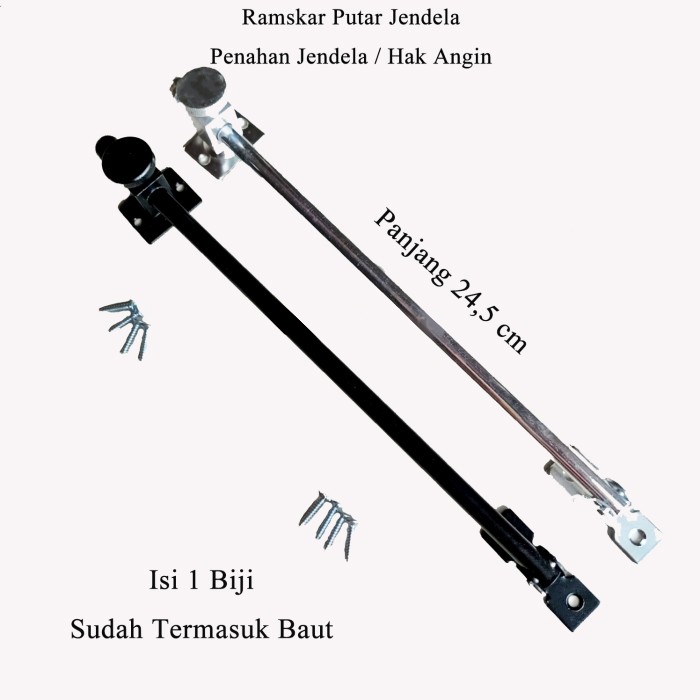 Lamskar Putar / Hak Angin / Ramskar Jendela / Penahan Jendela Awet