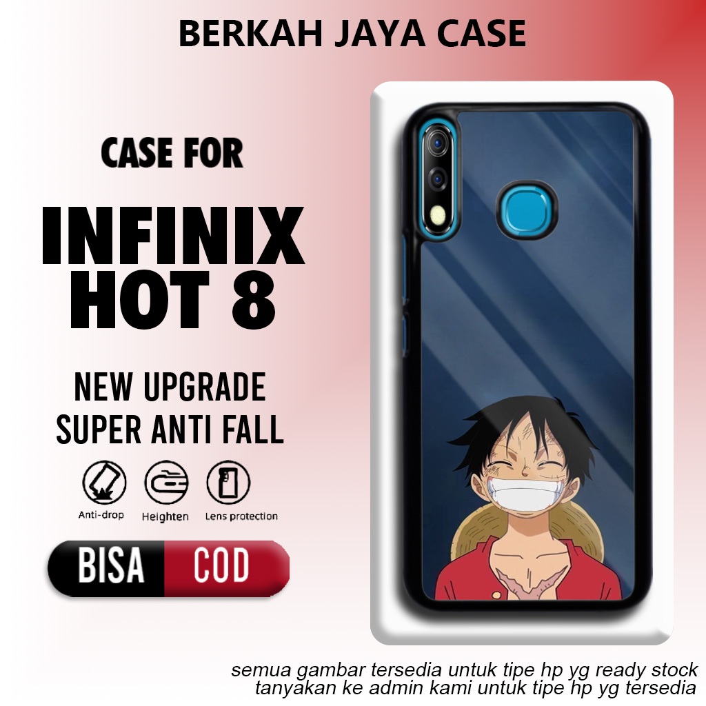 Case Infinix Hot 8 Terbaru - Casing Infinix Hot 8 - Motif Anime Op - Hardcase Premium Glossy - Softc