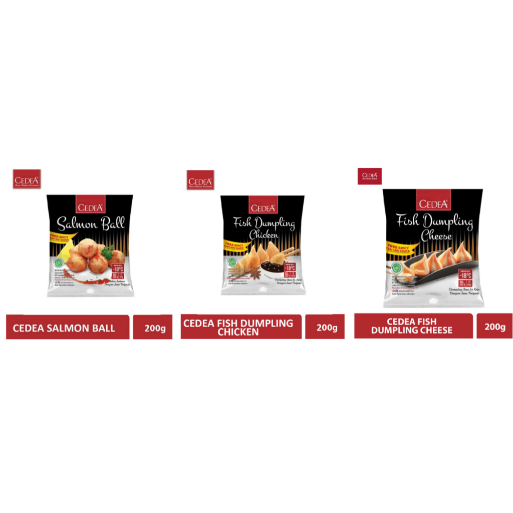 

Cedea Fish Dumpling Chicken/Cheese//SALMON BALL 200gr