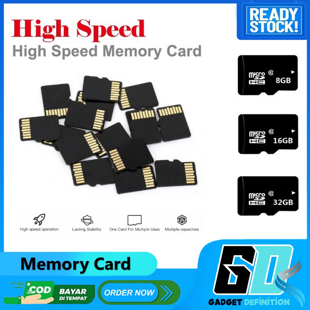 Memory Card SD HC Micro SD Kartu Memori MicroSD 8GB/16GB/ 32GB