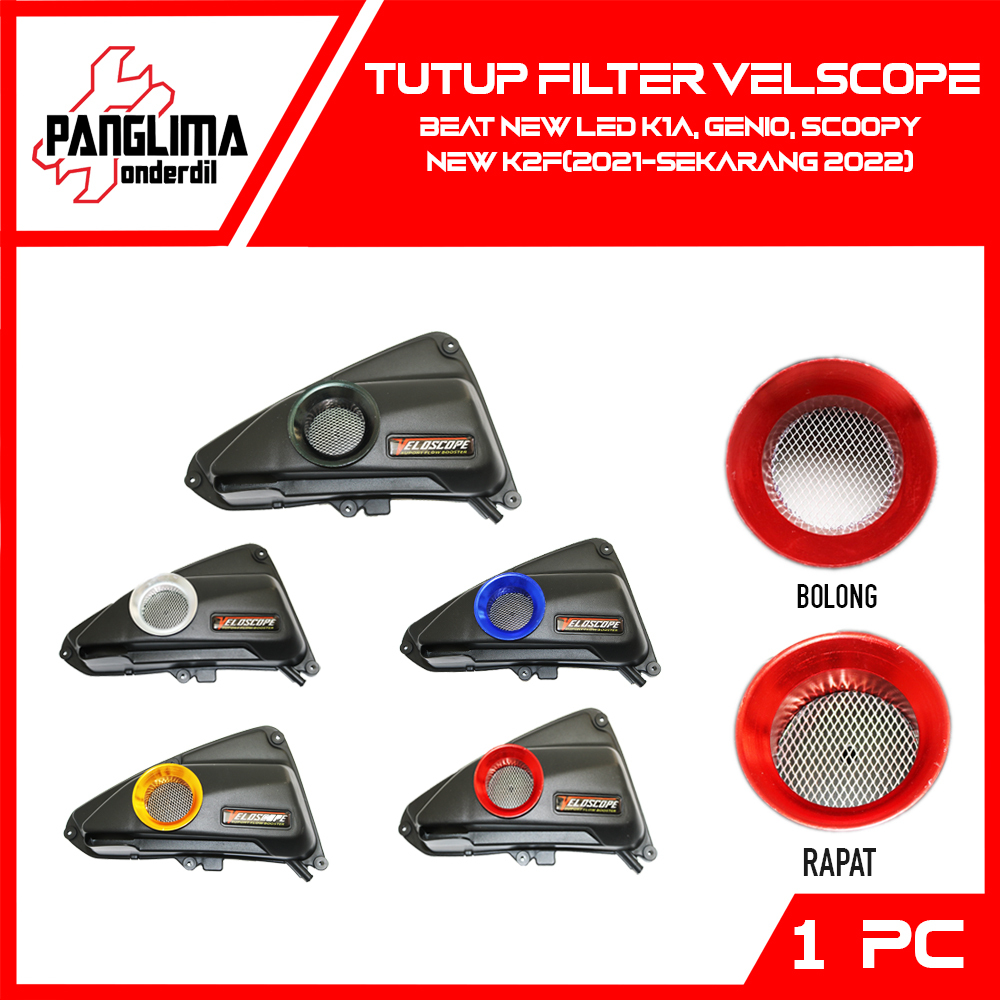 Box Filter Veloscope Beat Street-K1A New 2020 & Genio & Scoopy eSP LED K2F 2021 Tutup-Cover-Penutup 