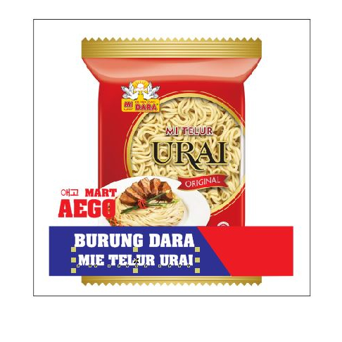 

Mie telur urai burung dara