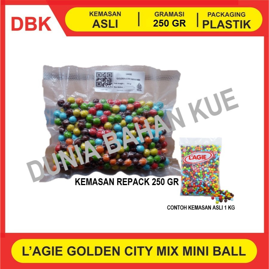 

(KEMASAN VAKUM) LAGIE GOLDEN CITY MINI WARNA WARNI - REPACK 250 GR